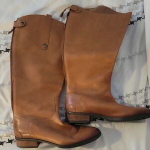 Sam Eldermam Penny Riding Boots, Cognac